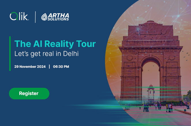 Qlik AI Reality Tour – Delhi Sponsored by Artha Solutions