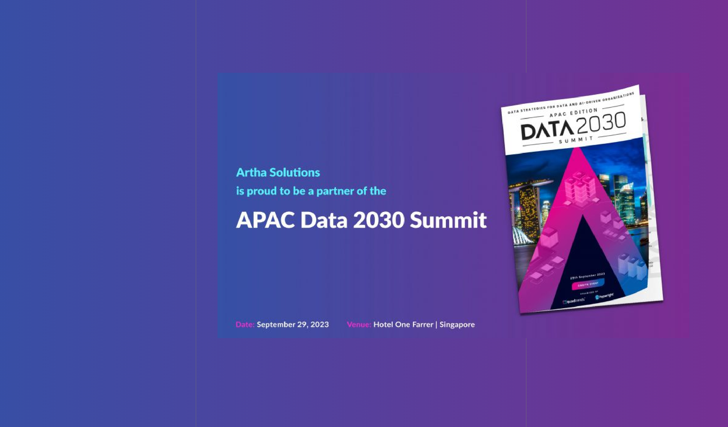 Artha Solutions is Proud Sponsor of APAC Data 2030 Summit