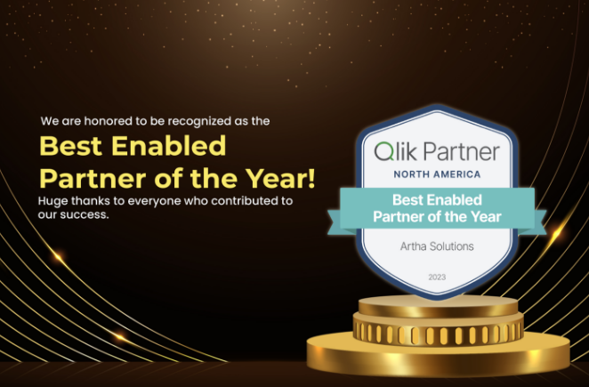 Artha Solutions Awarded Qlik’s Best Enabled Partner of the Year 2023